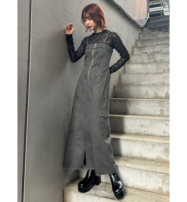 MURUA「フロッキーモノグラムシアートップス」|Tシャツ・カットソー|