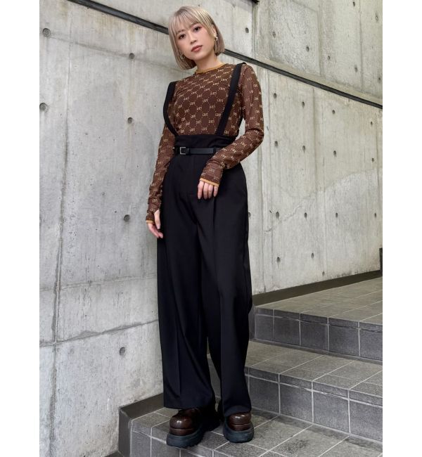 MURUA「フロッキーモノグラムシアートップス」|Tシャツ・カットソー|