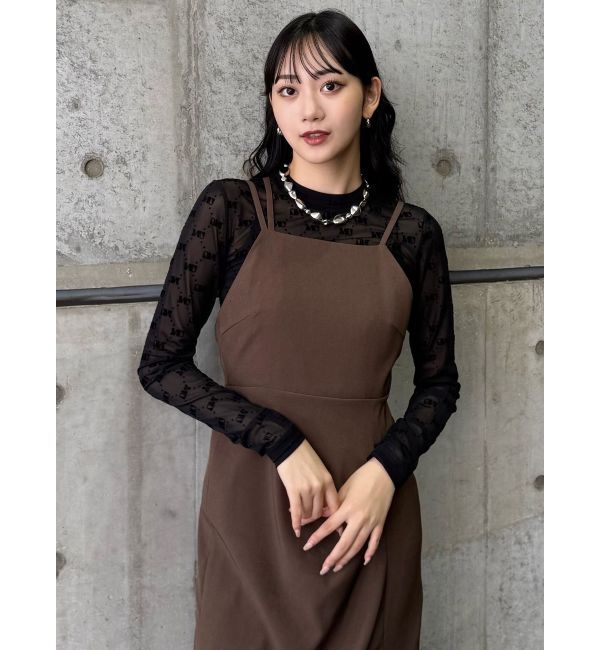 MURUA「フロッキーモノグラムシアートップス」|Tシャツ・カットソー|