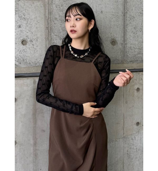 MURUA「フロッキーモノグラムシアートップス」|Tシャツ・カットソー|