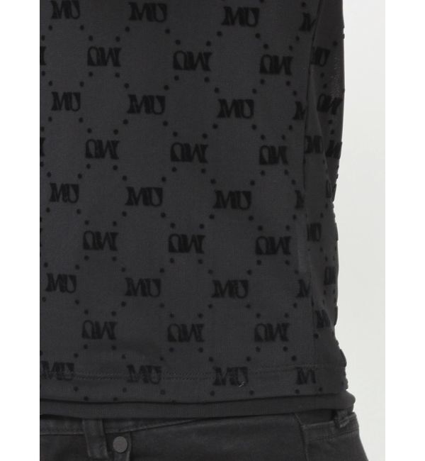 MURUA「フロッキーモノグラムシアートップス」|Tシャツ・カットソー|