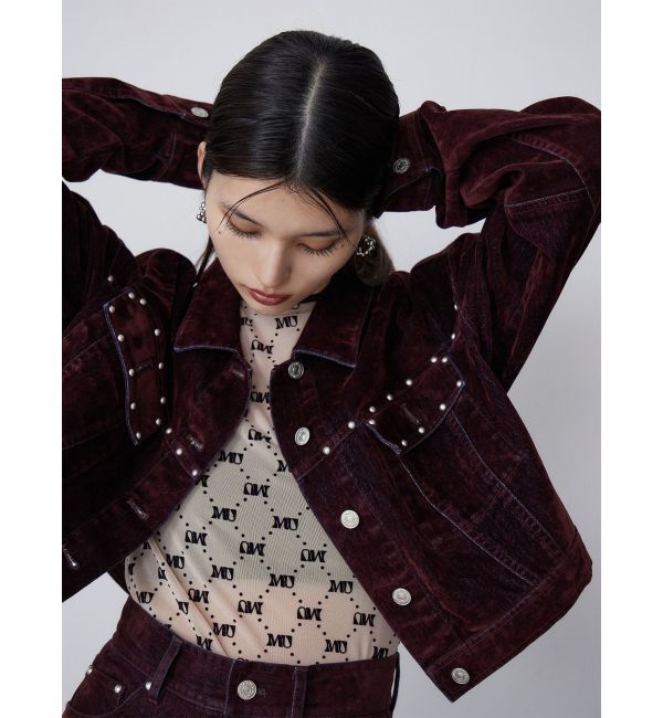 MURUA「フロッキーモノグラムシアートップス」|Tシャツ・カットソー|