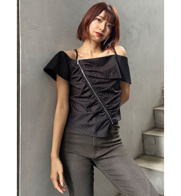 MURUA「オフショルシャーリングシャツ」|シャツ・ブラウス|