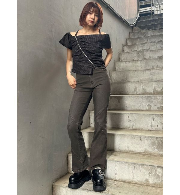 MURUA「オフショルシャーリングシャツ」|シャツ・ブラウス|