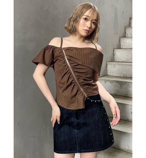 MURUA「オフショルシャーリングシャツ」|シャツ・ブラウス|