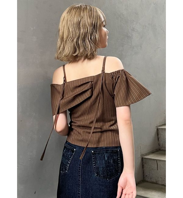 MURUA「オフショルシャーリングシャツ」|シャツ・ブラウス|