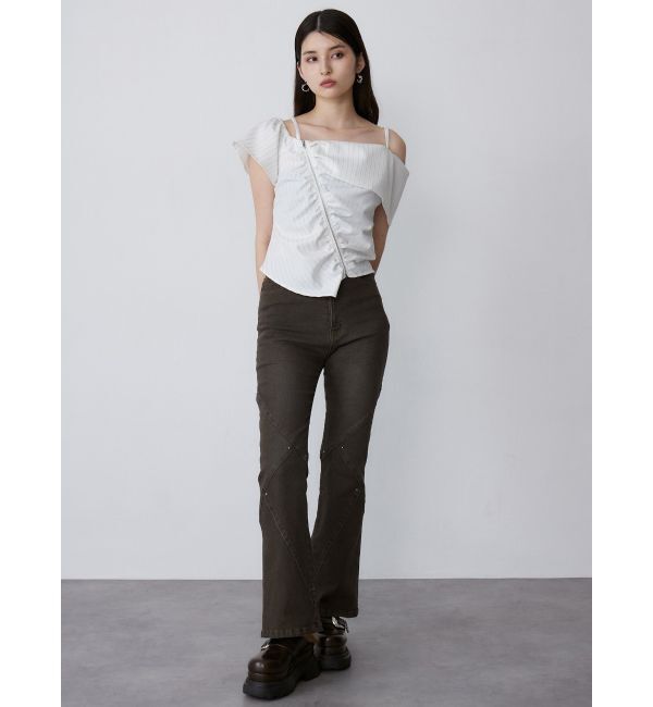 MURUA「オフショルシャーリングシャツ」|シャツ・ブラウス|