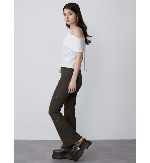 MURUA「オフショルシャーリングシャツ」|シャツ・ブラウス|