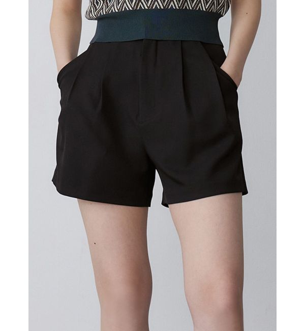 MURUA「ダブルタックショートパンツ」|その他|ブラック