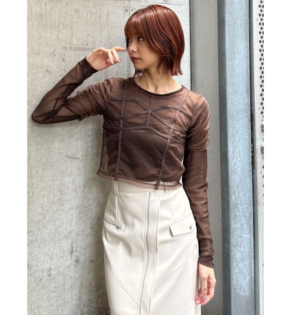 MURUA「コードビスチェデザインレイヤードトップス」|Tシャツ・カットソー|