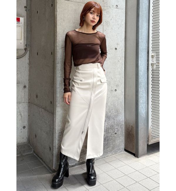 MURUA「コードビスチェデザインレイヤードトップス」|Tシャツ・カットソー|