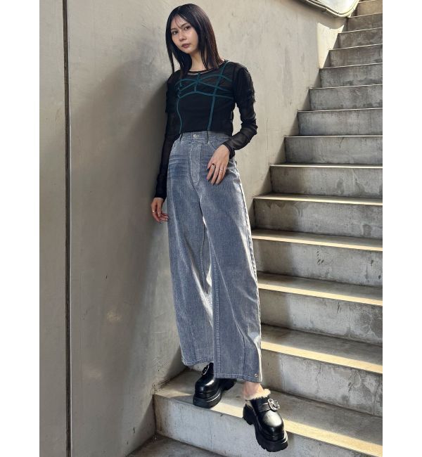 MURUA「コードビスチェデザインレイヤードトップス」|Tシャツ・カットソー|