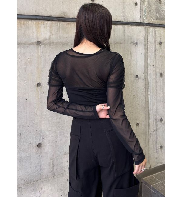 MURUA「コードビスチェデザインレイヤードトップス」|Tシャツ・カットソー|