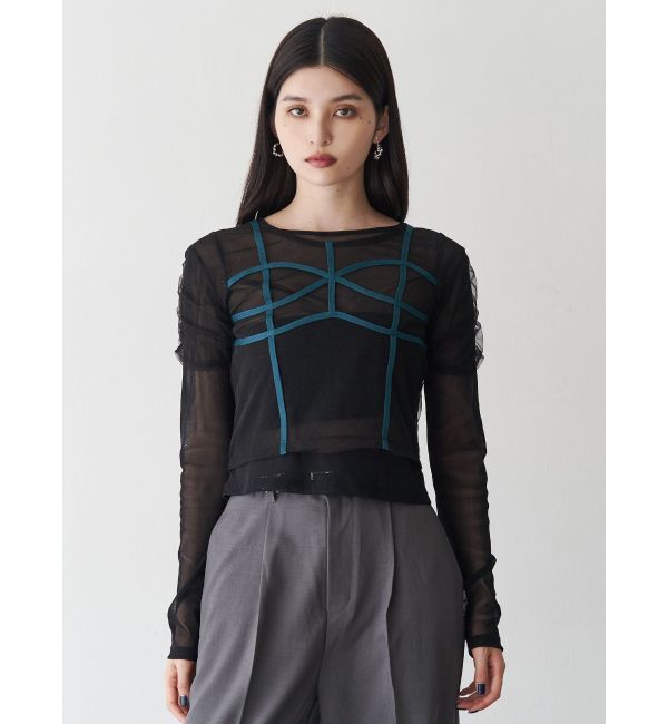 MURUA「コードビスチェデザインレイヤードトップス」|Tシャツ・カットソー|