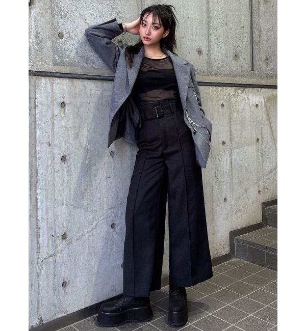 MURUA「コードビスチェデザインレイヤードトップス」|Tシャツ・カットソー|