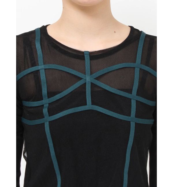 MURUA「コードビスチェデザインレイヤードトップス」|Tシャツ・カットソー|