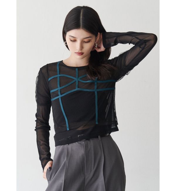 MURUA「コードビスチェデザインレイヤードトップス」|Tシャツ・カットソー|