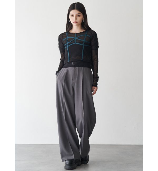 MURUA「コードビスチェデザインレイヤードトップス」|Tシャツ・カットソー|