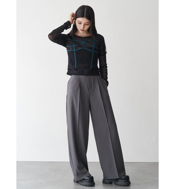 MURUA「コードビスチェデザインレイヤードトップス」|Tシャツ・カットソー|