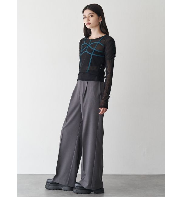 MURUA「コードビスチェデザインレイヤードトップス」|Tシャツ・カットソー|