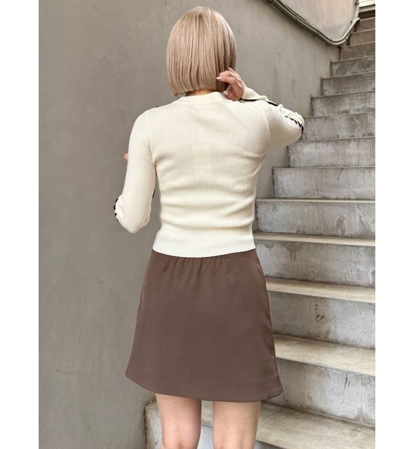 MURUA「タックドレープミニスカート【セットアップ着用可】」|スカート|