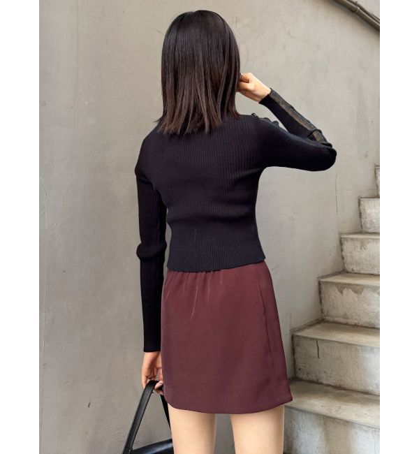 MURUA「タックドレープミニスカート【セットアップ着用可】」|スカート|