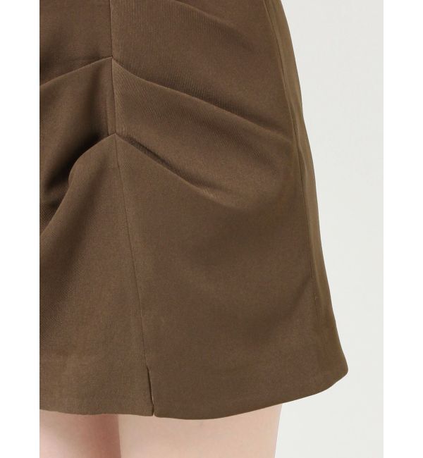 MURUA「タックドレープミニスカート【セットアップ着用可】」|スカート|