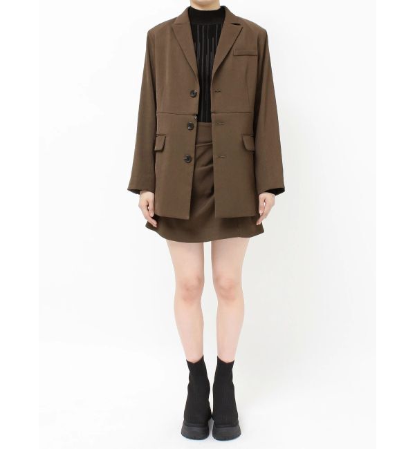 MURUA「タックドレープミニスカート【セットアップ着用可】」|スカート|