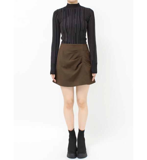 MURUA「タックドレープミニスカート【セットアップ着用可】」|スカート|