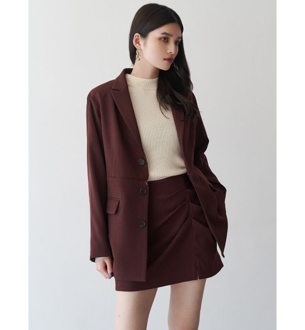 MURUA「タックドレープミニスカート【セットアップ着用可】」|スカート|