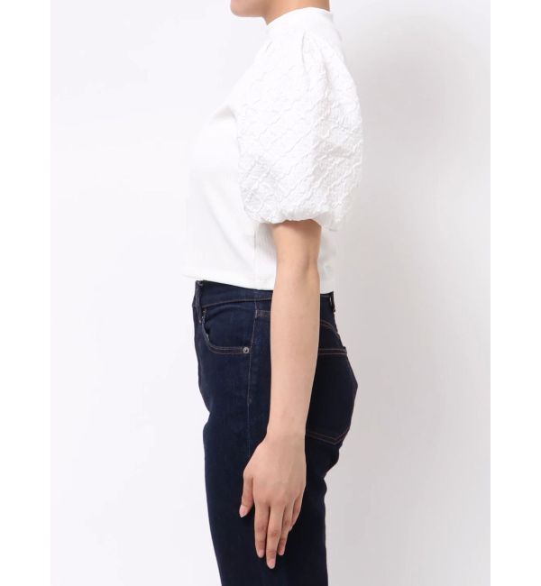 MURUA「テレコドッキングジャガードトップス」|Tシャツ・カットソー|