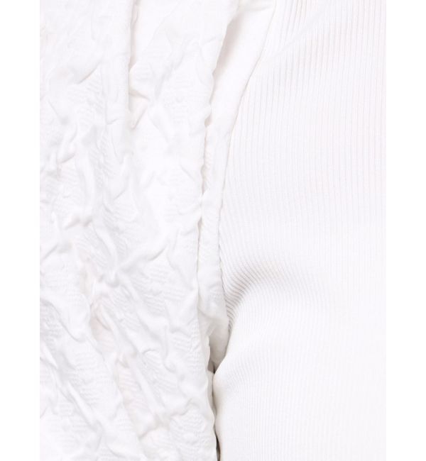 MURUA「テレコドッキングジャガードトップス」|Tシャツ・カットソー|