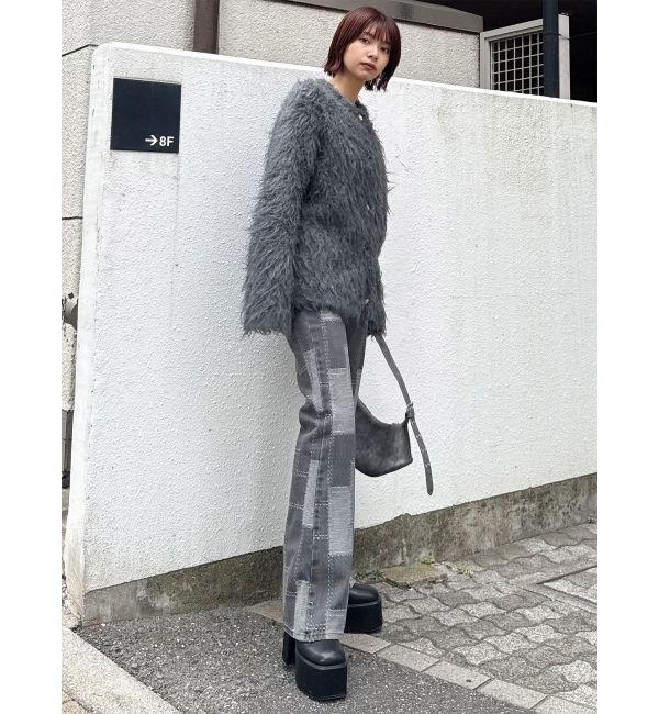 MURUA「パッチワークフレアデニム」|デニム|