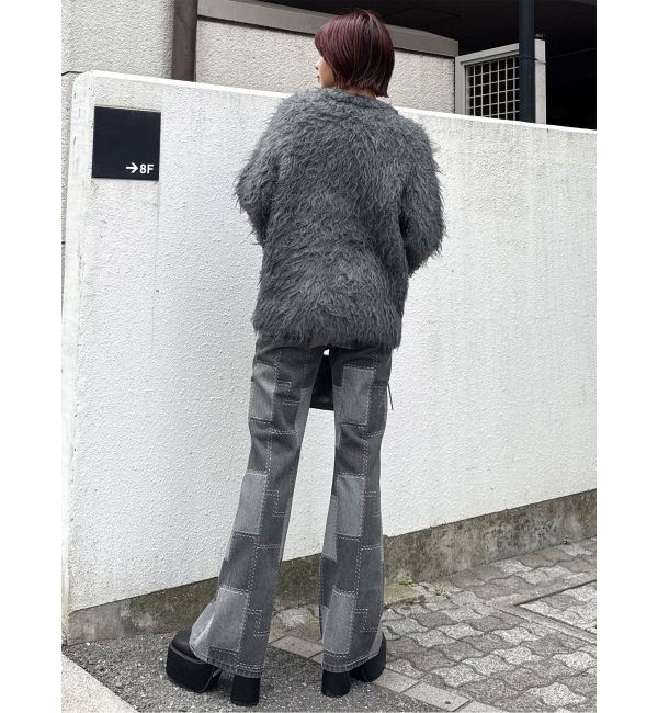 MURUA「パッチワークフレアデニム」|デニム|