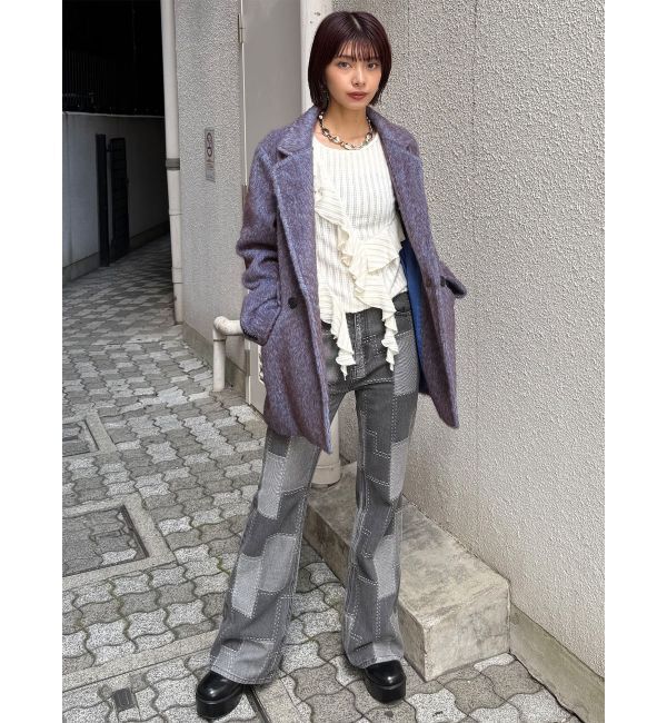 MURUA「パッチワークフレアデニム」|デニム|