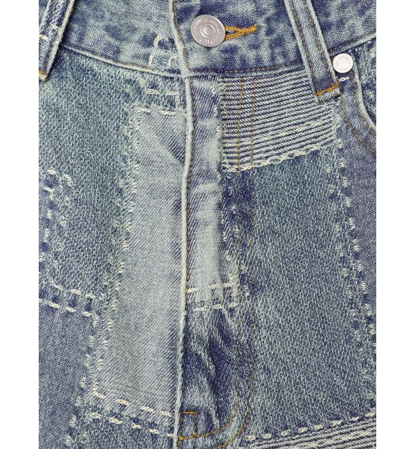 MURUA「パッチワークフレアデニム」|デニム|