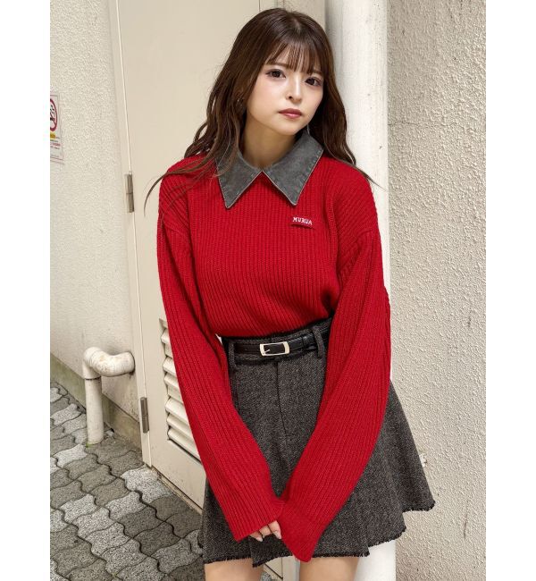 MURUA「デザインカラーニット」|ニット・セーター|