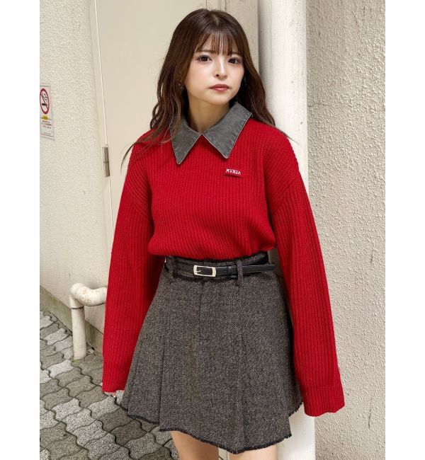 MURUA「デザインカラーニット」|ニット・セーター|