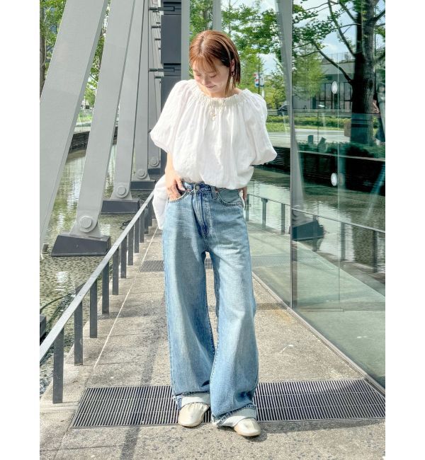 Ungrid「オフショルラメドビーハーフスリーブブラウス」|シャツ・ブラウス|