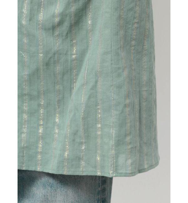 Ungrid「オフショルラメドビーハーフスリーブブラウス」|シャツ・ブラウス|