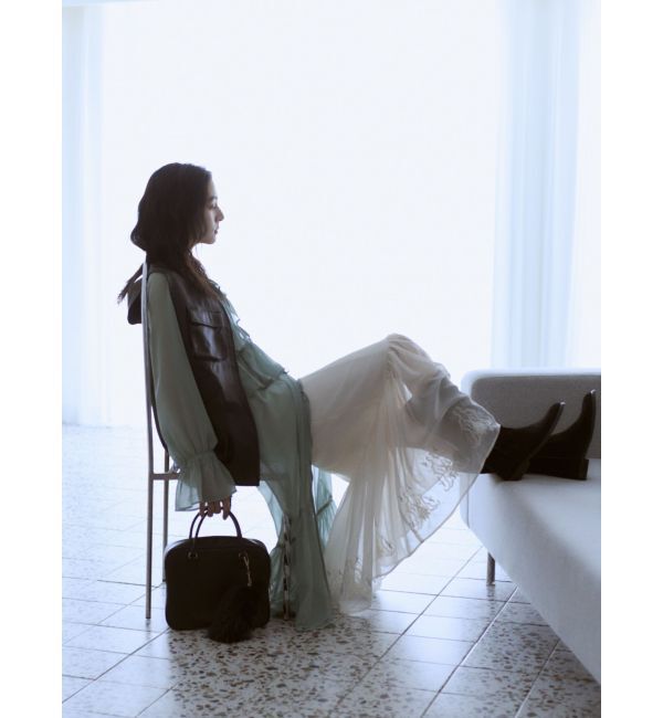 Ungrid「フェイクレザーベスト」|ダウンベスト・ベスト|