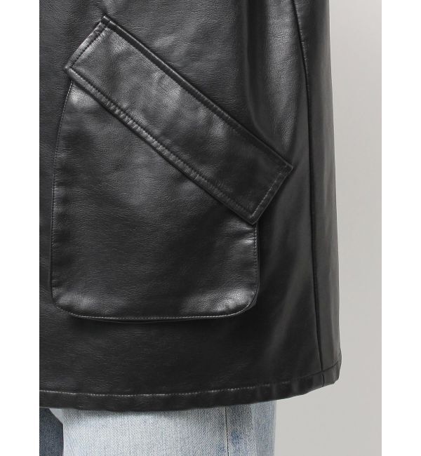 Ungrid「フェイクレザーベスト」|ダウンベスト・ベスト|