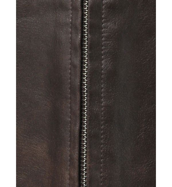 Ungrid「フェイクレザーベスト」|ダウンベスト・ベスト|