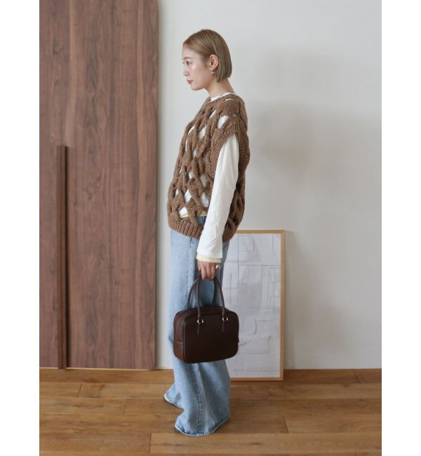 Ungrid「フェイクレザースクエアハンドバッグ」|その他|