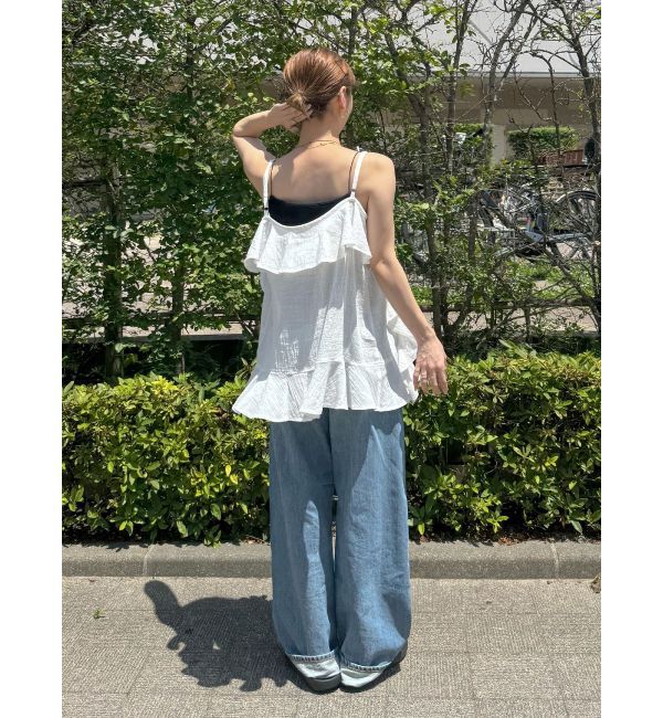 Ungrid「コットンフリルキャミ」|キャミソール|