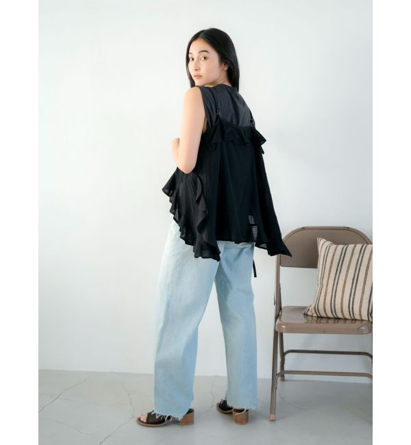 Ungrid「コットンフリルキャミ」|キャミソール|