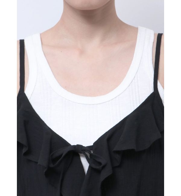 Ungrid「コットンフリルキャミ」|キャミソール|