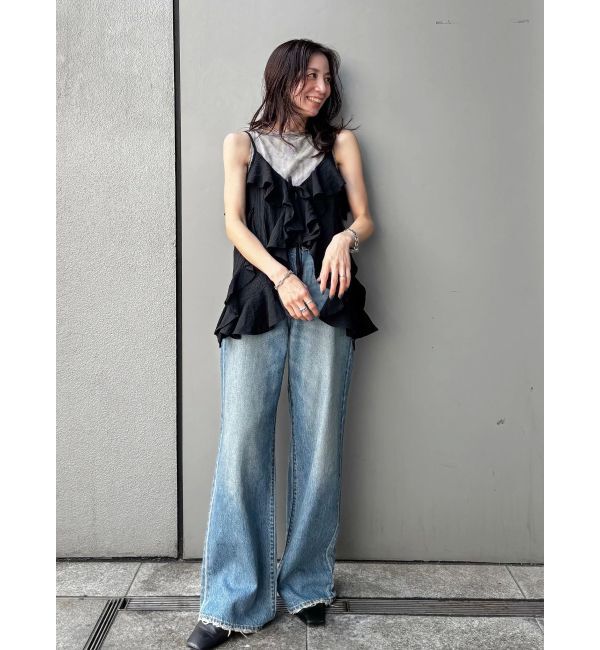 Ungrid「コットンフリルキャミ」|キャミソール|