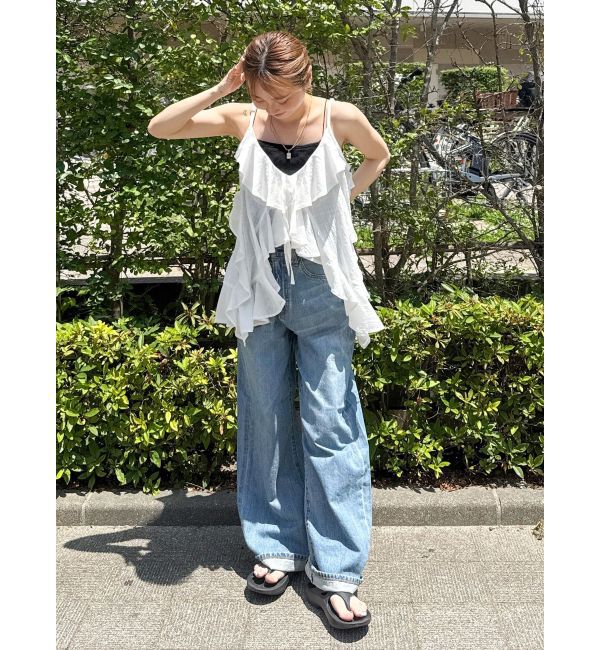 Ungrid「コットンフリルキャミ」|キャミソール|