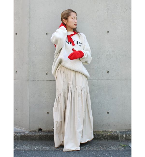 Ungrid「【WEB限定】ロゴルーズニット」|ニット・セーター|